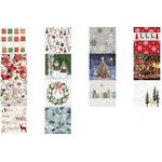 PAPSTAR Weihnachts-Motivservietten "Christmas Wreath" 330 x 330 mm, bedruckt, 1/4 Falz, 3-lagig - 1 Stück (89359)