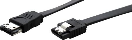 eSATA 300 High Quality Kabel, 7pol eSATA Stecker an 7pol SATA Stecker, 2,0 m Hochwertiges, abgeschirmtes Datenkabel zur Verbindung von externen SATA Geräten mit dem PC (39901002)