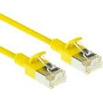 ACT Yellow 3 meter LSZH U/FTP CAT6A datacenter slimline patch cable snagless with RJ45 connectors (DC7803)