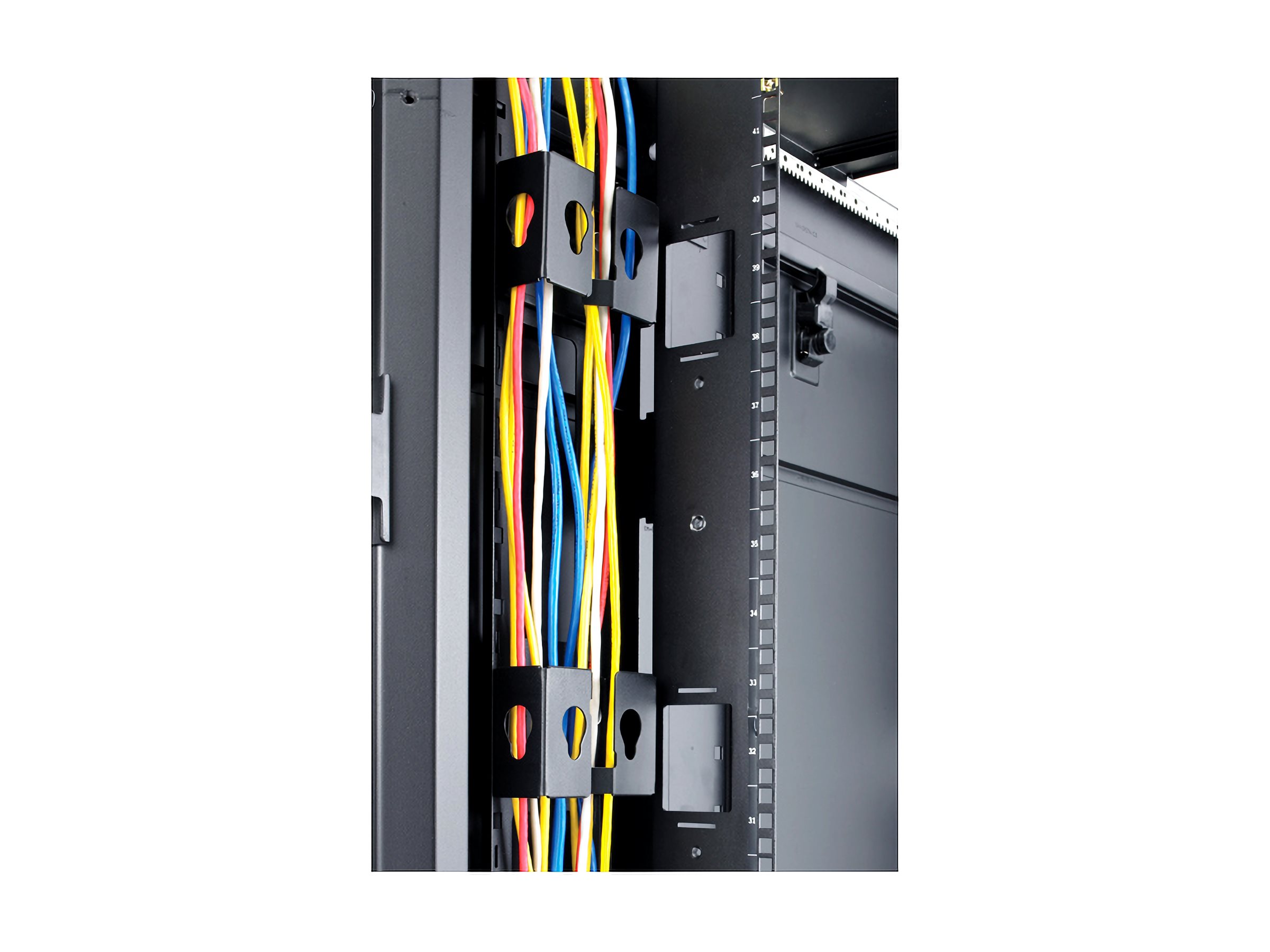 APC AR7710 PDU-Montagehalterungen mit Kabelführung für NetShelter SX/SV/VX Schwarz