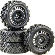 Absima 2510060 Räder- & Reifen-Set Schwarz (2510060)