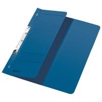 LEITZ Schlitzhefter, DIN A4, Manilakarton, blau 250 g/qm, Fassungsvermögen: 170 Blatt, Heftmechanik 80 mm, - 50 Stück (3744-00-35)