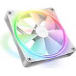 NZXT F120 RGB DUO. Typ: Ventilator, Lüfterdurchmesser: 12 cm, Rotationsgeschwindigkeit (min.): 500 U/min, Rotationsgeschwindigkeit (max.): 1800 U/min, Geräuschpegel (hohe Geschwindigkeit): 29 dB, Maximaler Luftstrom: 48,58 cfm, Maximum Luftdruck: 2,42 mmH2O. Spannung: 12 V. Breite: 120 mm, Tiefe: 25 mm, Höhe: 120 mm. Produktfarbe: Weiß (RF-D12SF-W1)