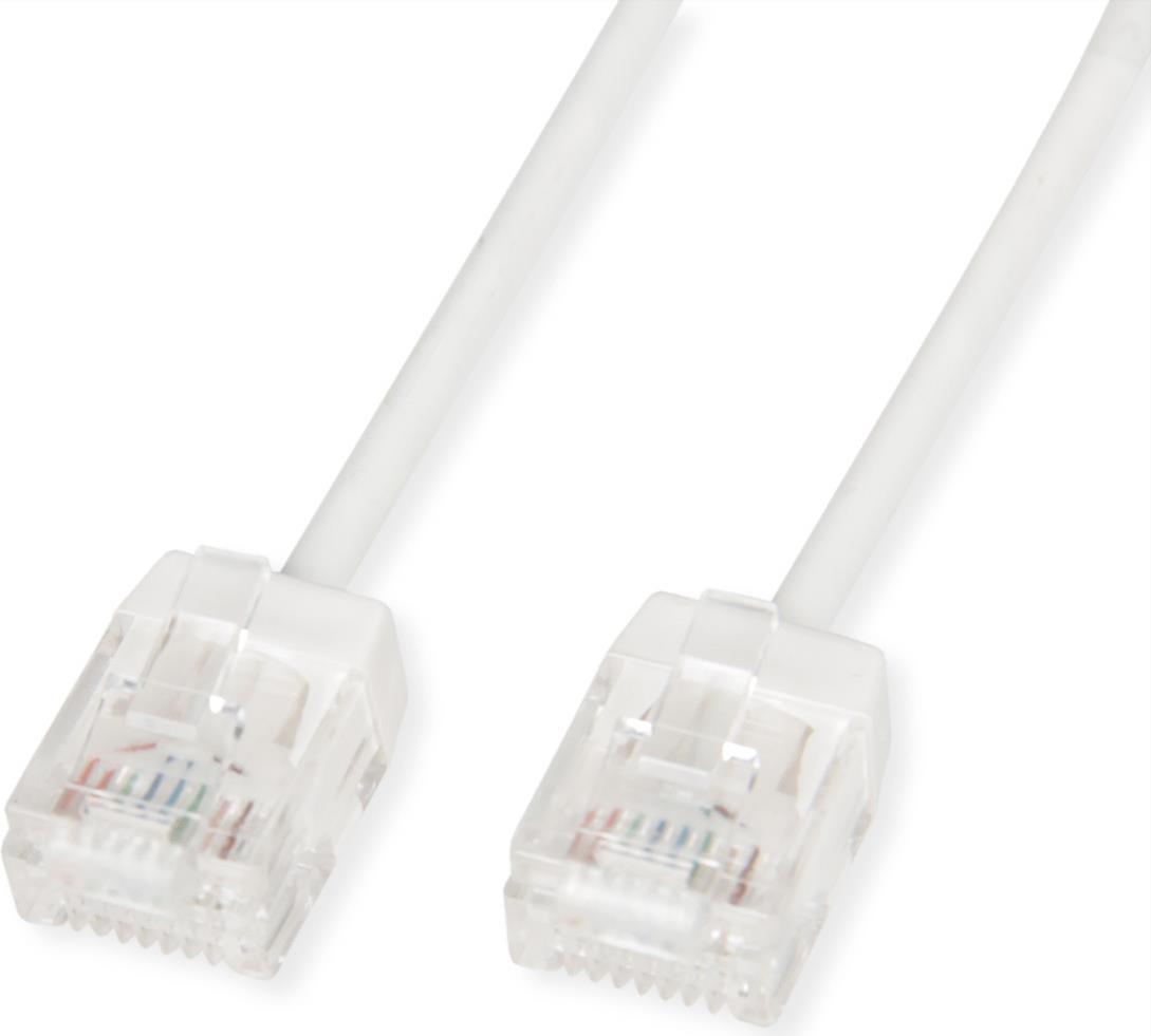 ROLINE UTP Patchkabel Kat.6A Ultra- kurzer RJ45 weiss 1.5m (21.15.4474)