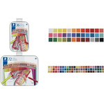 STAEDTLER Hexagonal-Buntstift, 72er Metall-Etui sechseckig, poliert in Farbe der Mine, Minenstärke: 3.0 mm, - 1 Stück (175 M72)