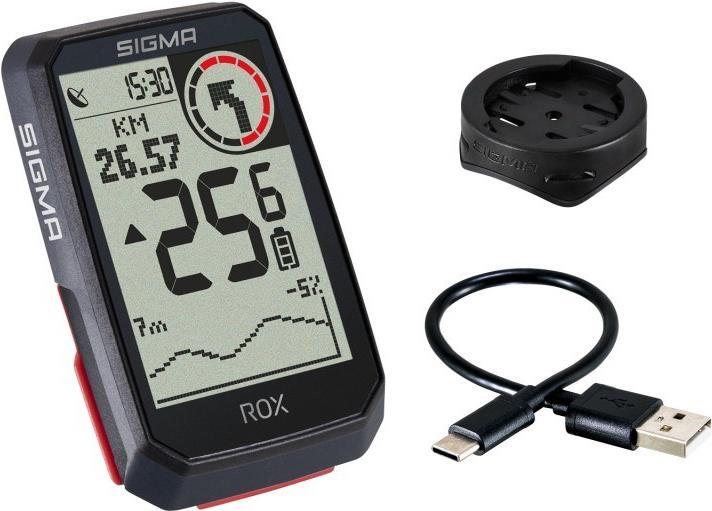 Sigma ROX 4.0 Fahrrad-Navi Fahrrad GPS, GLONASS, spritzwassergeschützt (01060)