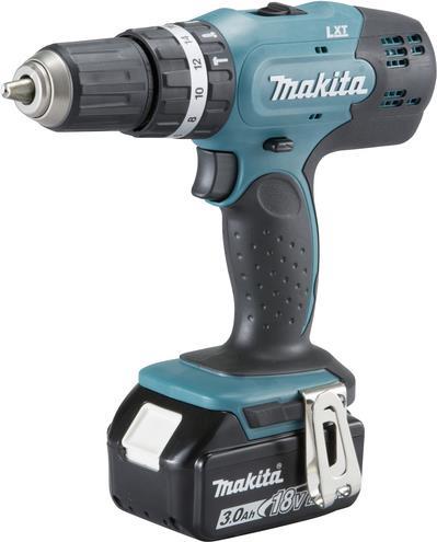 Makita DHP453RFE - Bohrhammer/Treiber - schnurlos - 2 Geschwindigkeiten - Bohrfutterschlüssel - 42 N·m - 2 Akkus - 18 V