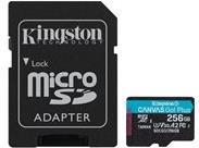 Kingston Flash Speicherkarte (microSDXC an SD Adapter inbegriffen) 256GB A2 Video Class V30 UHS I U3 Class10 microSDXC UHS I (SDCG3 256GB)  - Onlineshop JACOB Elektronik