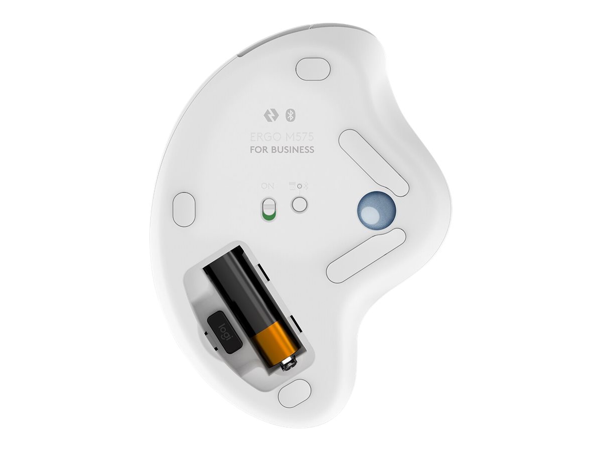 Logitech ERGO M575 for Business Kabelloser Trackball Bluetooth Logi Bolt Off-White