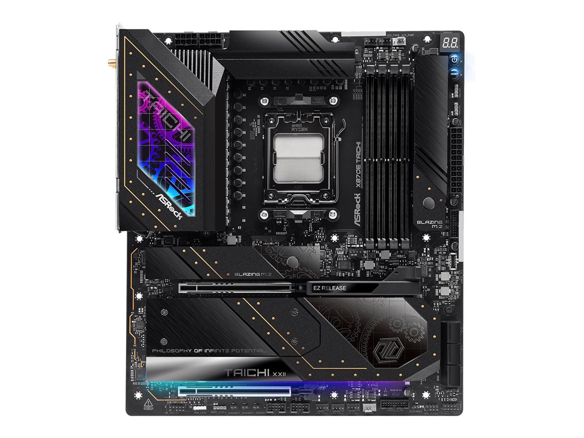 ASRock X870E Taichi Mainboard Sockel AM5 AMD X870E E-ATX Mehrfarbig