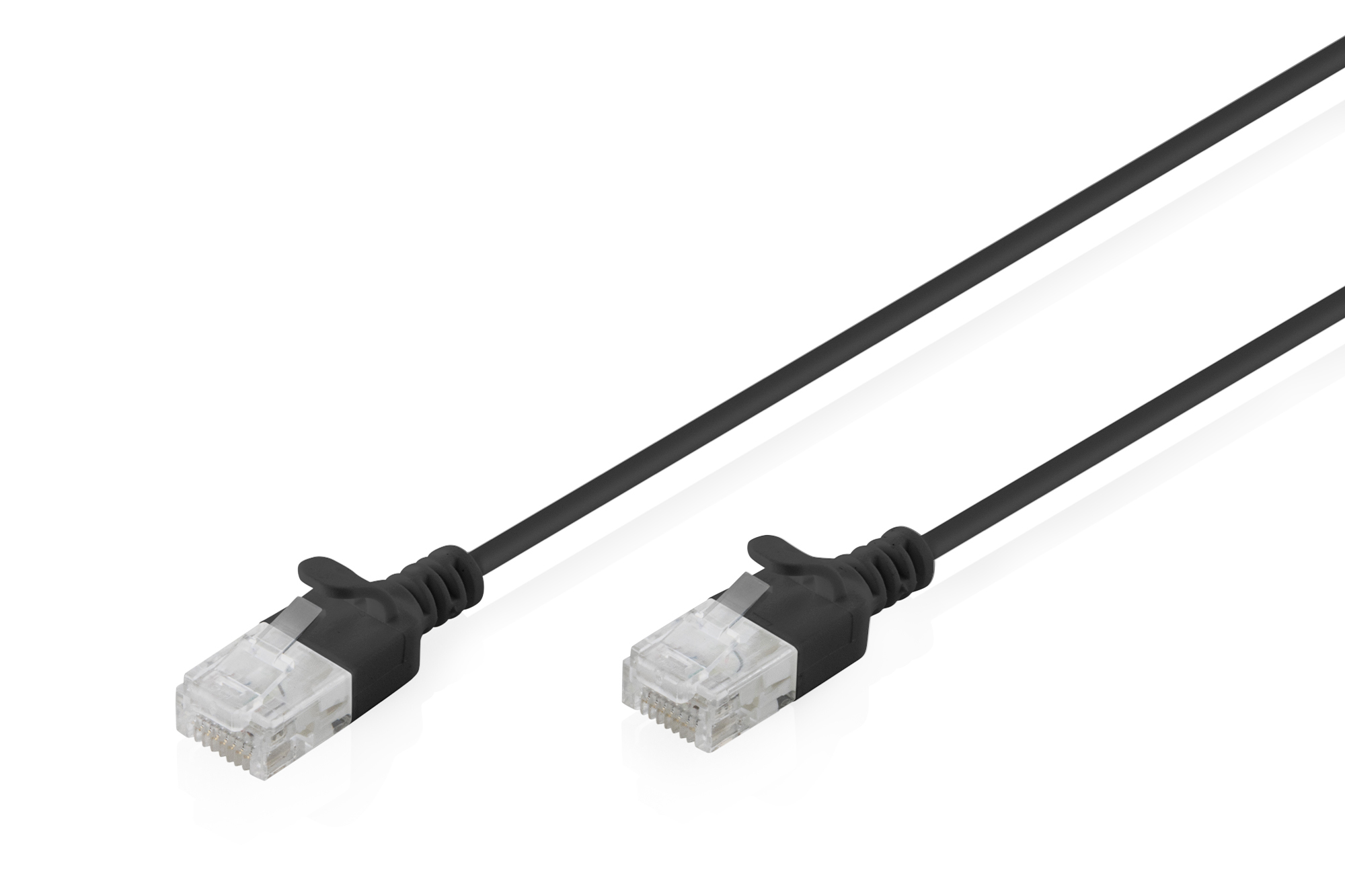 DIGITUS Patchkabel CAT 6 U/UTP Slim 3 m Schwarz
