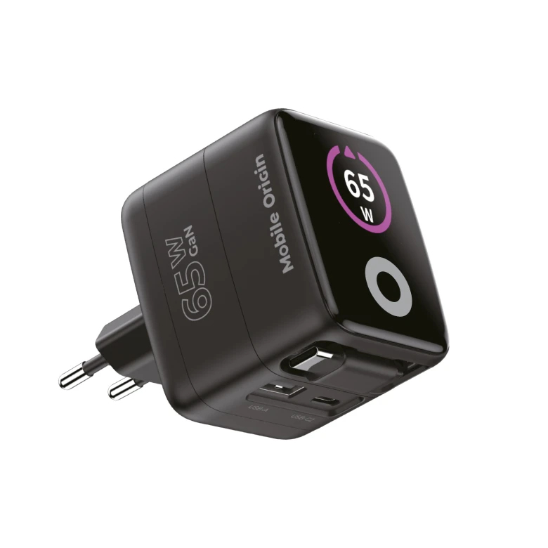 Mobile Origin MO-65WDCH-PW3 Ladegerät 65 W Schwarz