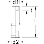 GEDORE Steckschlüsseleinsatz 1/4" lang 6-kant 13 mm (6192640)