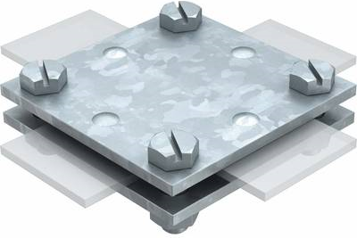 OBO Bettermann Vertr Kreuzverbinder o.Zwischenplatte 256 A-DIN 3 (5314658)