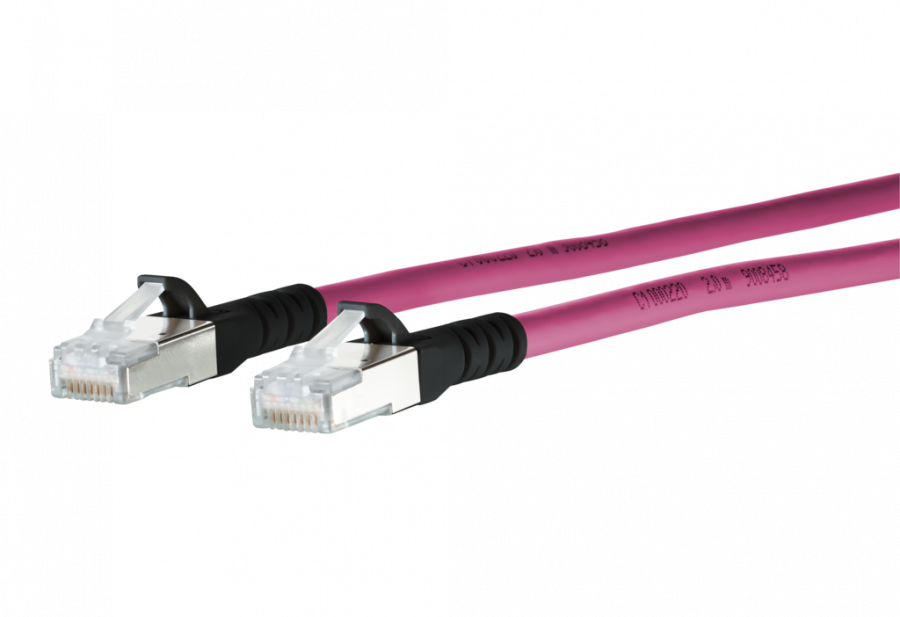 METZ CONNECT 1308450502-E Netzwerkkabel 0,5 m Cat6a SF/UTP (S-FTP) Magenta (1308450502-E)