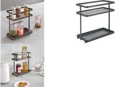 metaltex Gewürzregal Tokyo LAVA, 2 Etagen, matt-schwarz Material: Metall beschichtet (352910000)
