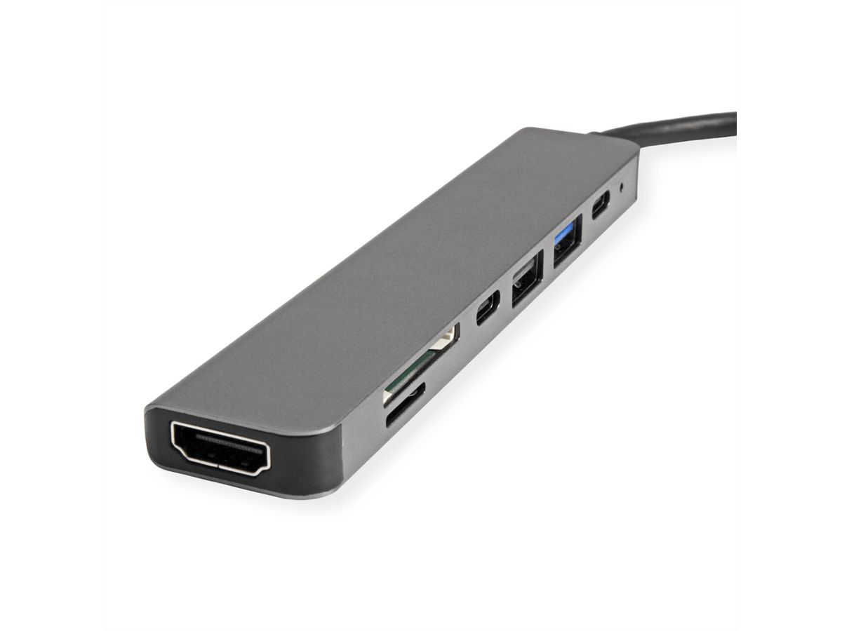 VALUE 12.99.1136 Dockingstation USB-C HDMI 4K Schwarz, Grau