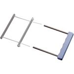LEITZ Archiv-Abheftbügel, farblos, zweiteilig aus Kunststoff, Füllhöhe: 60 mm, mit Deckschiene (6078-00-03)