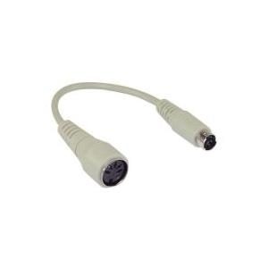 InLine® Tastatur-Adapterkabel, 5pol DIN-Buchse an PS/2-Stecker, Länge: ca. 10cm (39340)