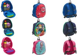 WEDO Kinderrucksack "Spider", rot/blau aus Vinyl & Polyesterfaser, feste Frontseite, mit Reißver - 1 Stück (243 3302)