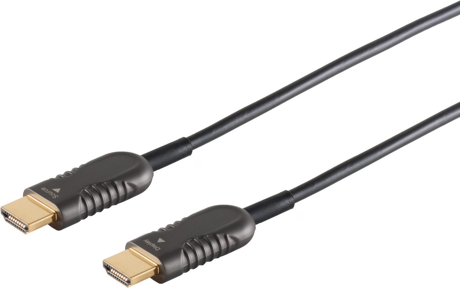 S/CONN maximum connectivity HDMI Anschlußkabel-Optisches HDMI Kabel, 4K, 15m (30-01085)