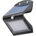 Goobay LED-Solar-Wandleuchte mit Bewegungsmelder 4 W schwarz - LED-Solarleuchte bietet (77429)