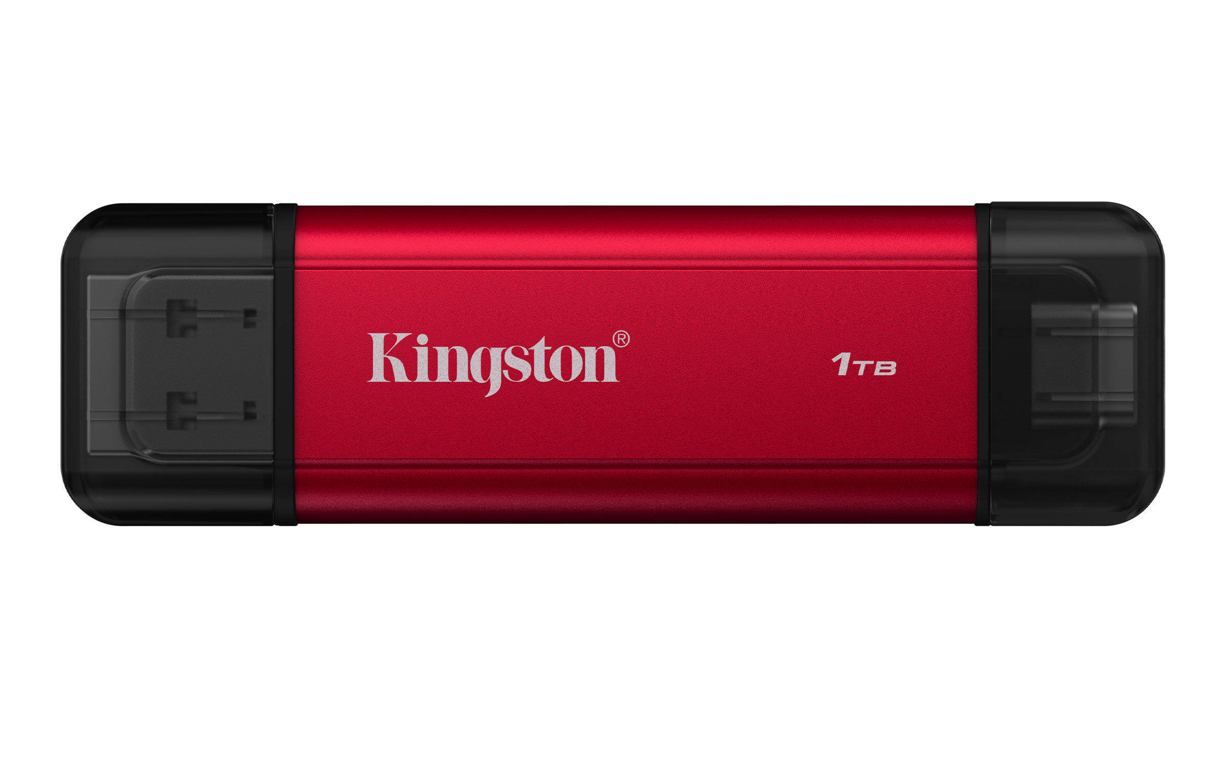 Kingston Dual Tragbare SSD 1 TB USB-A/USB-C USB 3.2 Gen 2 Schwarz, Rot