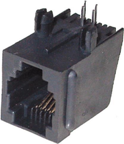 shiverpeaks ®-BASIC-S--Modular-Einbaubuchse 6/4 für Printmontage ungeschirmt (BS79215)