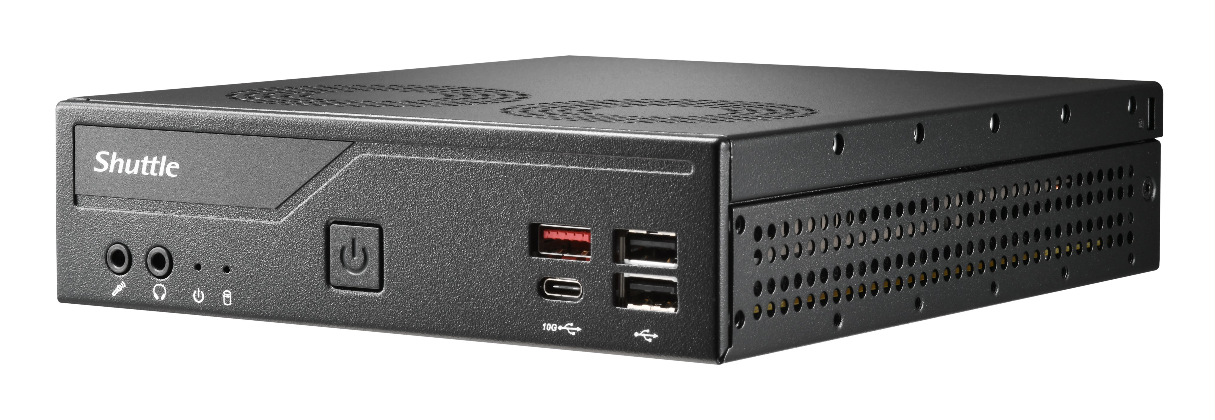 Shuttle XPC slim DH810 Mini-PC Barebone Intel H810 LGA 1851 Schwarz