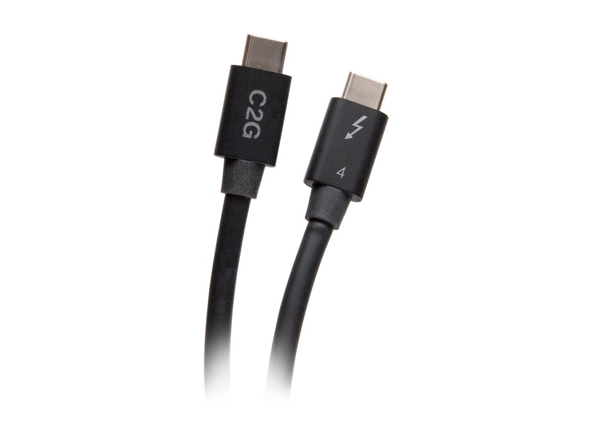 C2G Thunderbolt 4 USB-C Kabel 1,83 m 40 Gbps Schwarz