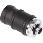 Alphacool ES Schnellverschluss BLH1A PushIn Female AG chrom/schwarz matt (13879)