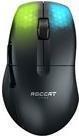 ROCCAT Kone Pro Air - Maus - ergonomisch - optisch - 5 Tasten - kabellos - Bluetooth, 2.4 GHz - kabelloser Empfänger (USB) - Ash Black