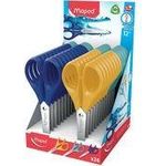 Maped Bastelschere Essentials Pulse, 160 mm, 24er Display spitz, Klingen aus Edelstahl, für Rechtshänder - 24 Stück (476112)