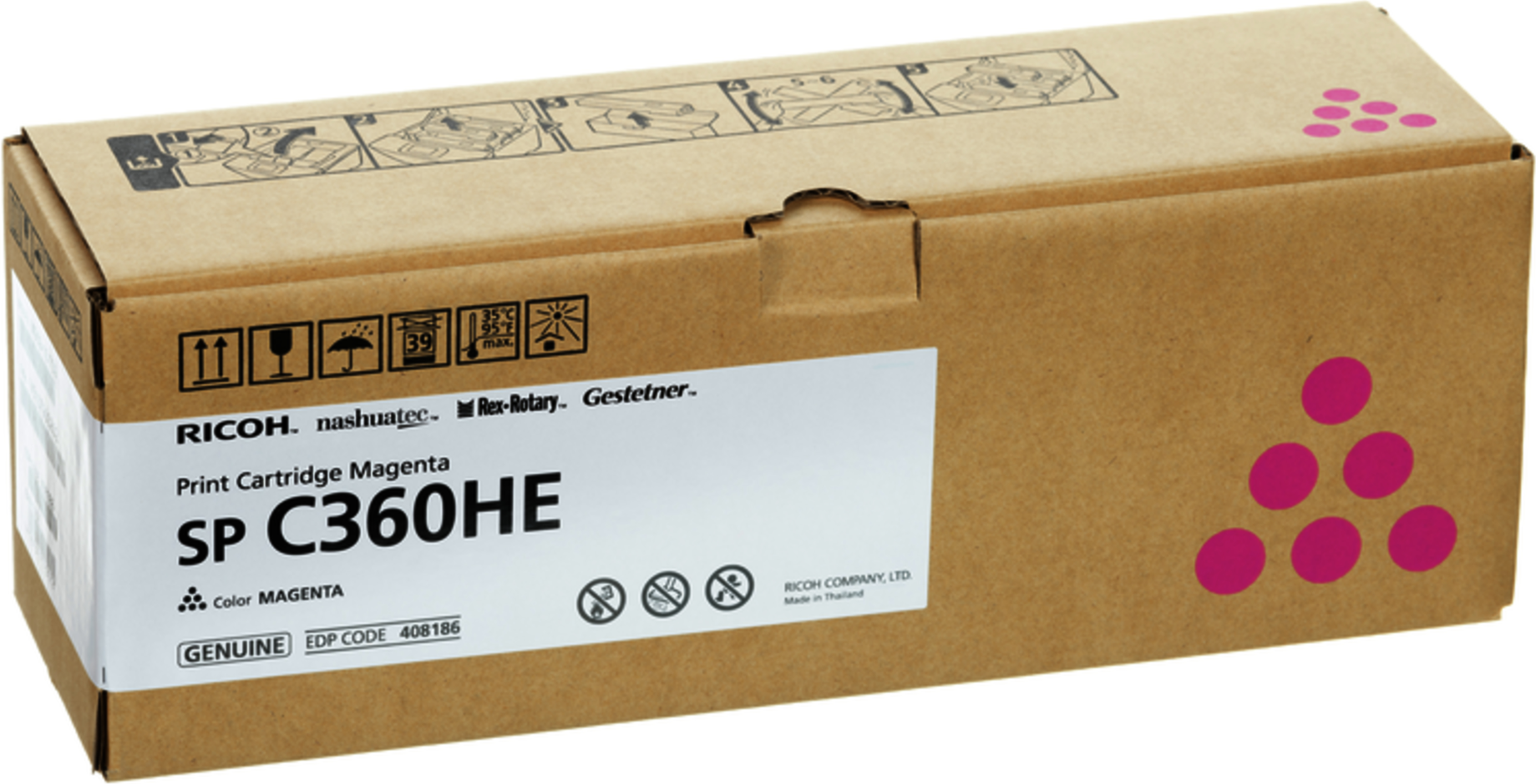 RICOH Toner Catrige Magenta for SP C360DNw standard capacity 5k pages ISO/IEC 19798