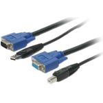 StarTech.com 10 FT 2-IN-1 USB KVM CABLE StarTech.com 10 ft 2-in-1 Universal USB KVM Cable (SVUSB2N1_10)
