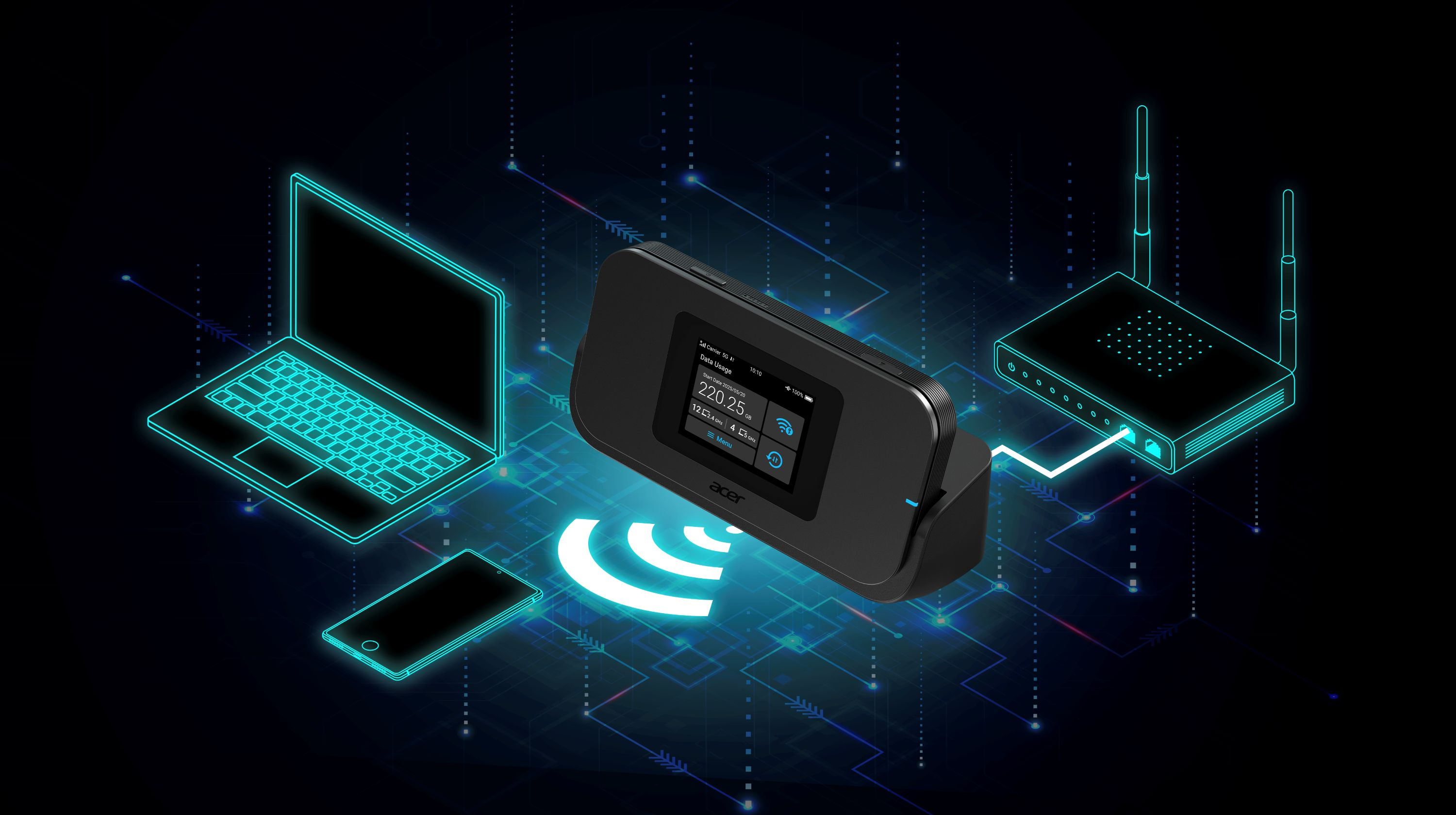 Acer Connect Enduro M4D 5G Router Schwarz