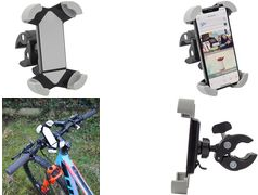 WEDO Fahrrad-Smartphonehalter "Clip it bike", Klemmhalterung für Smartphones mit einer Breite von 18 (60 18101)