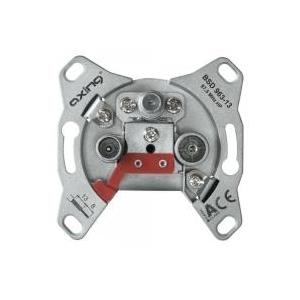 Axing BSD963-13 3-Port Multimedia-Dose CATV ,DATA Durchgangsdose mit 12 dB Anschlussdämpfung und 87,5 MHz Hochpass im Durchgang (BSD 963-13)