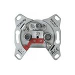 Axing BSD963-13 3-Port Multimedia-Dose CATV ,DATA Durchgangsdose mit 12 dB Anschlussdämpfung und 87,5 MHz Hochpass im Durchgang (BSD 963-13)