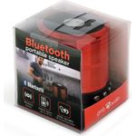 Gembird SPK-BT-08-R Tragbarer Lautsprecher Tragbarer Mono-Lautsprecher Schwarz - Rot 3 W (SPK-BT-08-R)