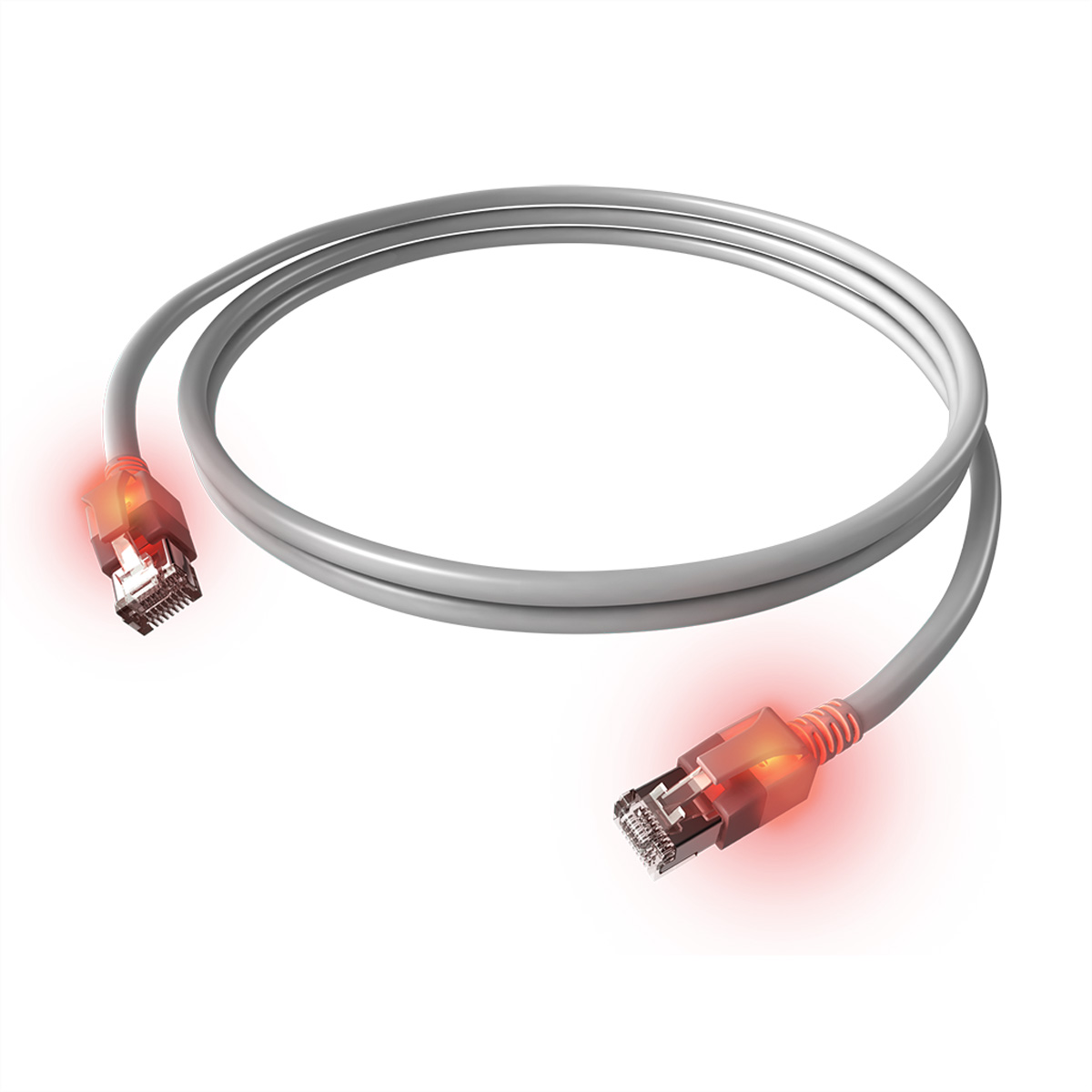 EasyLan Cat.6A S/FTP Netzwerkkabel 2 m RJ-45 Grau