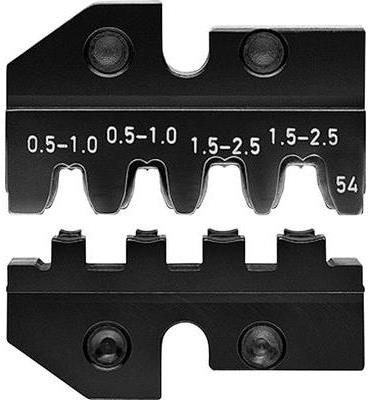 Knipex 97 49 54 Crimpeinsatz Modularstecker 0.5 bis 2.5 mm² Passend für Marke 97 43 200, 97 43 E, 97 43 E AUS, 97 43 E UK, 97 43 E US