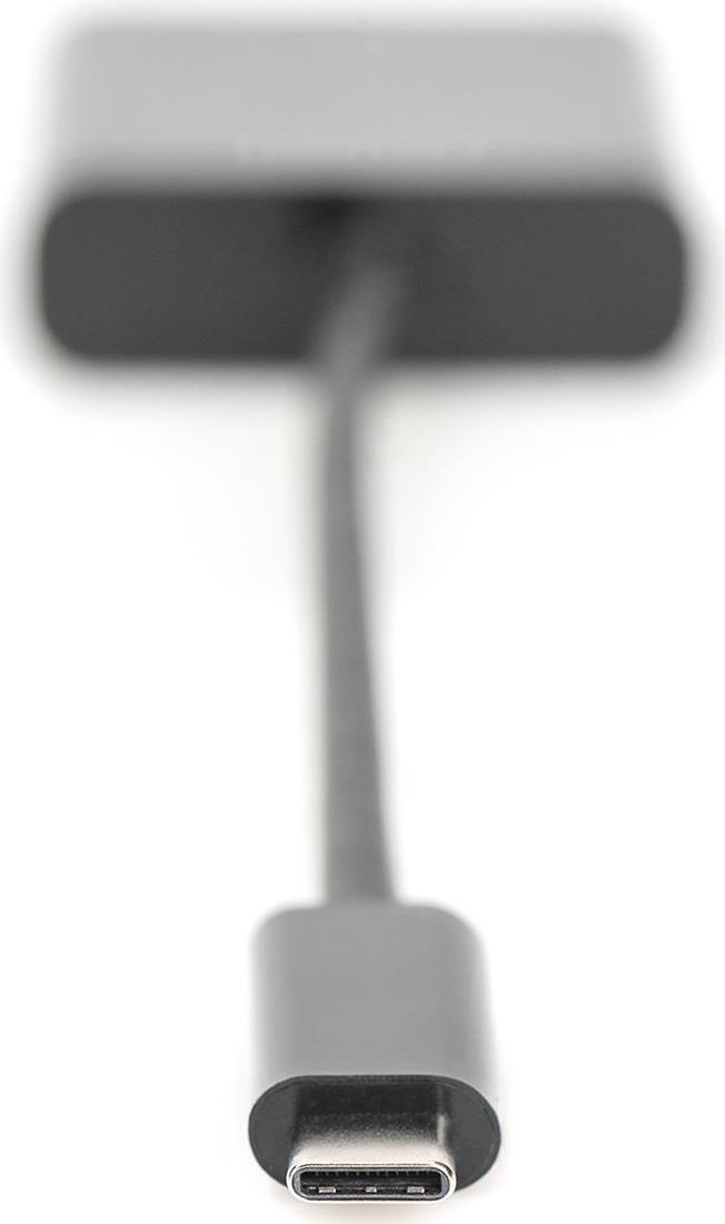 Digitus DA-70853 USB-C auf VGA Adapter Full HD 1080p Schwarz