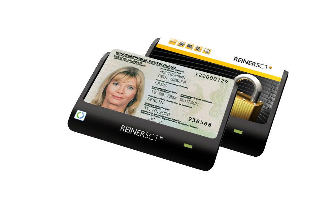 ReinerSCT cyberJack RFID basis BSI-zertifizierter Chipkartenleser für den nPA USB Schwarz