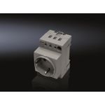 Steckdose 250V 16A grau Schuko CEE 7/4 VE 2 St. (2506120)