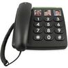 DORO PhoneEasy 331ph - Telefon mit Schnur - Schwarz (380003)