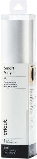 Cricut Smart Vinyl Shimmer Permanent. Produkttyp: Hitzebeständige Vinylrolle, Produktfarbe: Silber, Färbung: Monochromatisch. Breite: 330 mm, Länge (mm): 3600 mm (2008619)