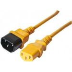 Kaltgeräte-Verlängerungskabel, IEC C13 , orange , 1,8m (EXC808075)