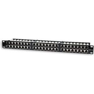 Intellinet 48-Port Cat5e Patchpanel, geschirmt, FTP, 19", 1 HE, Klemmleisten ...