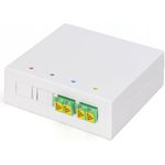 DIGITUS FTTH Gehäuse, 2 x LC/APC DX Kupplung mit Shutter (DN-931097)